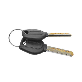 Zapięcie rowerowe ŁAŃCUCH na klucz, ogniwa fi 6, dł. 1200 mm, osłona zamka, zielone