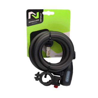 Zapięcie rowerowe SPIRALA na klucz, fi 12 mm, długość 1800 mm