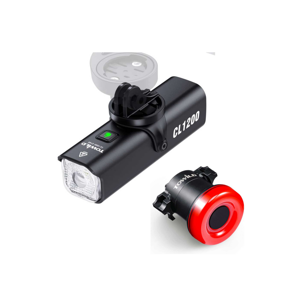 Zestaw Towild: lampa przednia CL1200 + lampa tylna TL02