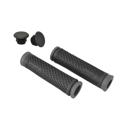 Chwyt kierownicy gumowy 128mm czarno-szare