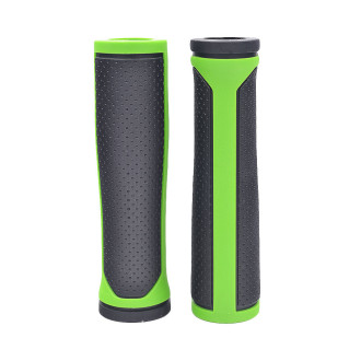 Chwyt kierownicy gumowy 125mm zielono-czarne
