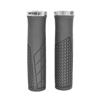 Chwyt kierownicy gumowy skręcany 132mm szary