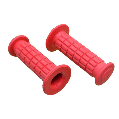 Chwyt kierownicy gumowy dziecięcy z kołnierzem 105 mm czerwony