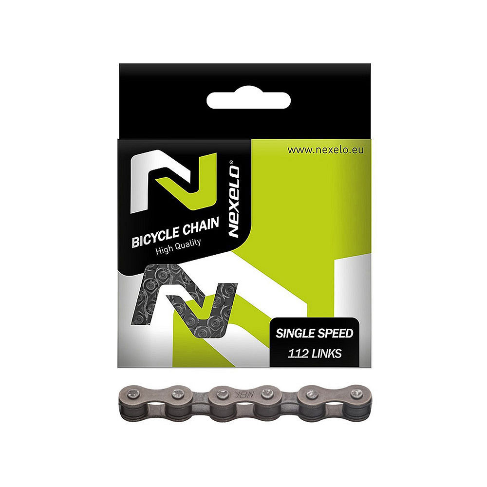 Łańcuch zwykły S410, 112 ogniw, 1-rzędowy, rozmiar 1/2 x1/8 cal brązowy