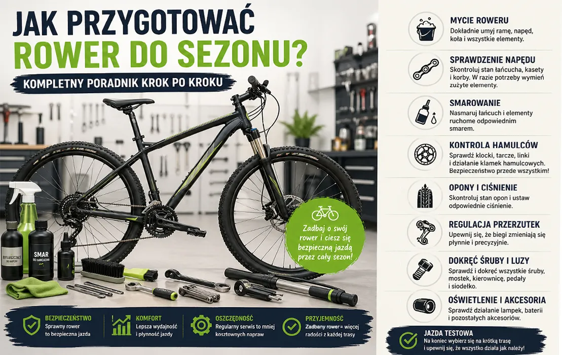 Jak przygotować rower do sezonu? Kompletny poradnik krok po kroku